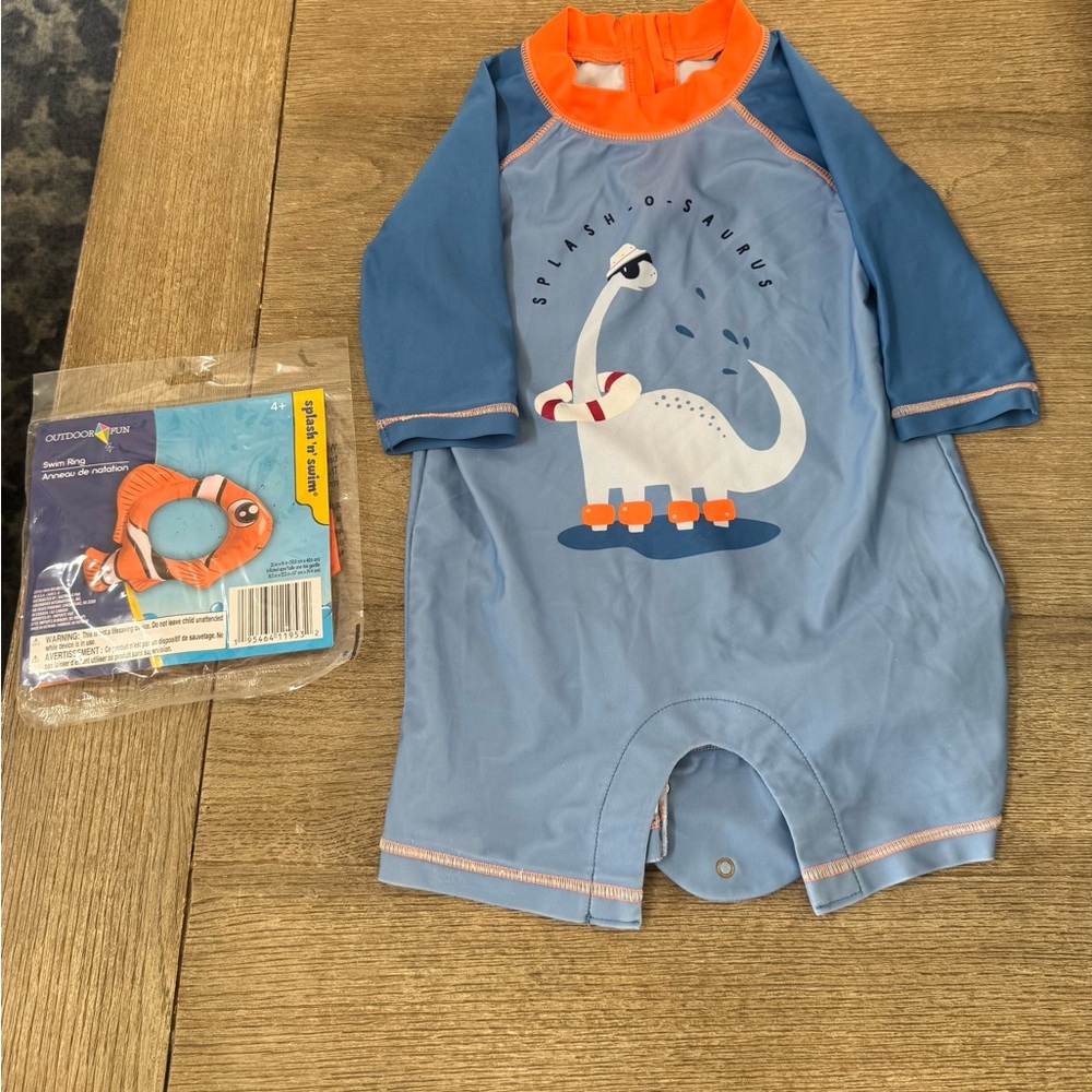 Toddler swimsuit with float